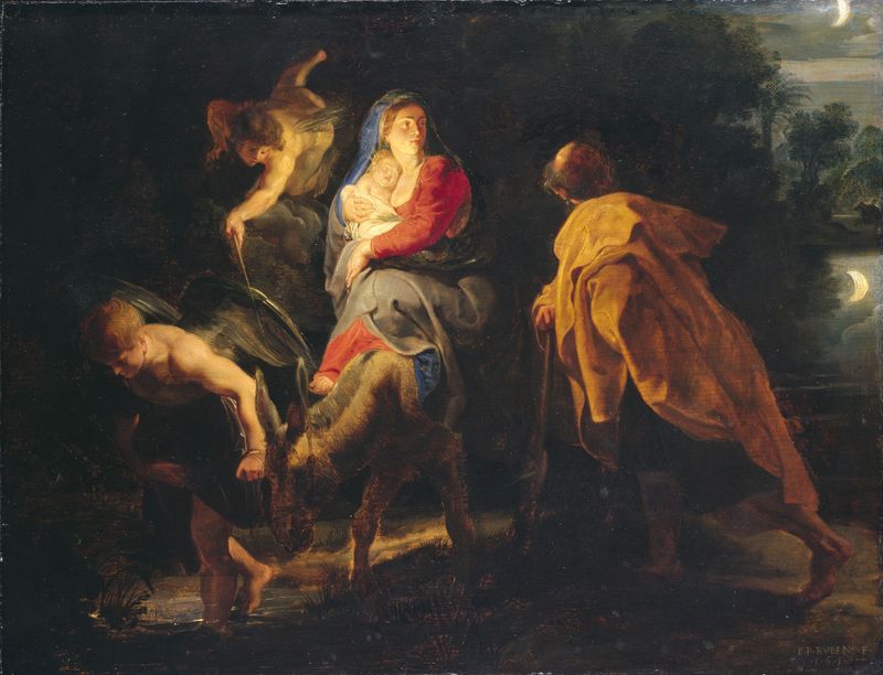 MHK, Peter Paul Rubens, Die Flucht aus Ägypten, 1614, Gemäldegalerie Alte Meister